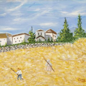 "Siega en un campo de Castilla", 55 x 25, Foto: Felipe Pérez-Garre https://felipeperezgarre.com/