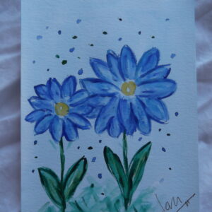 Cuadro Flores azules
