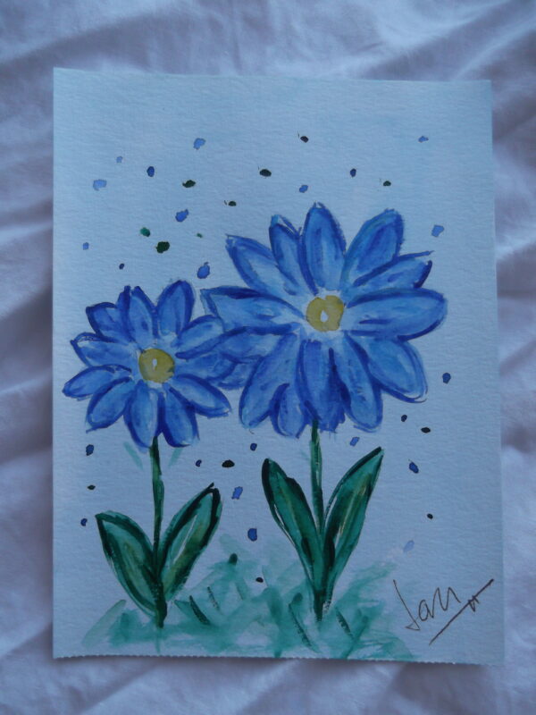 Cuadro Flores azules