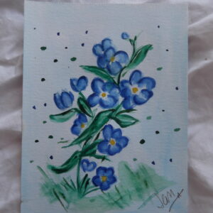 Cuadro Flores azules