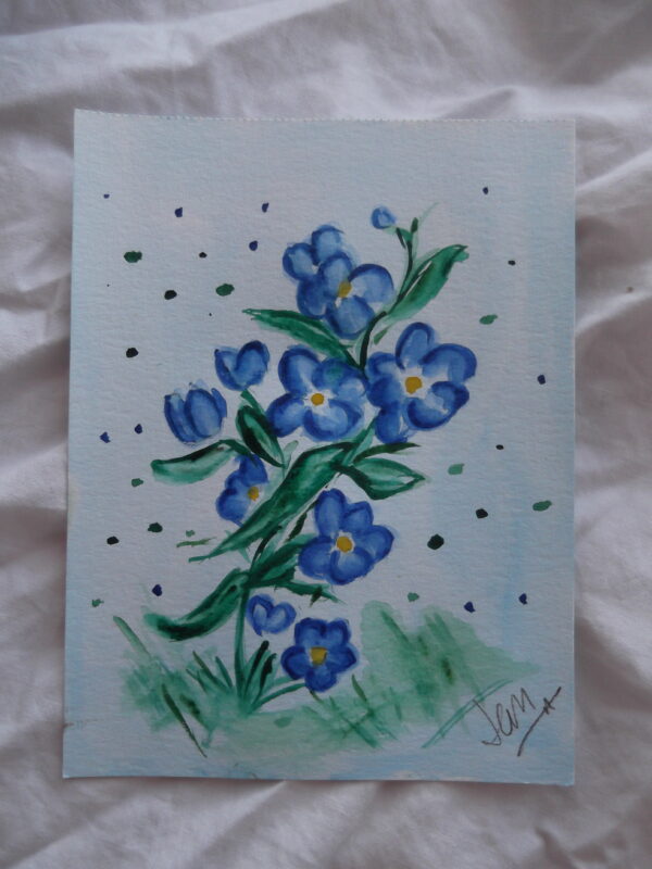 Cuadro Flores azules