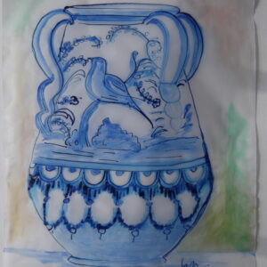 Cuadro Jarrón azul