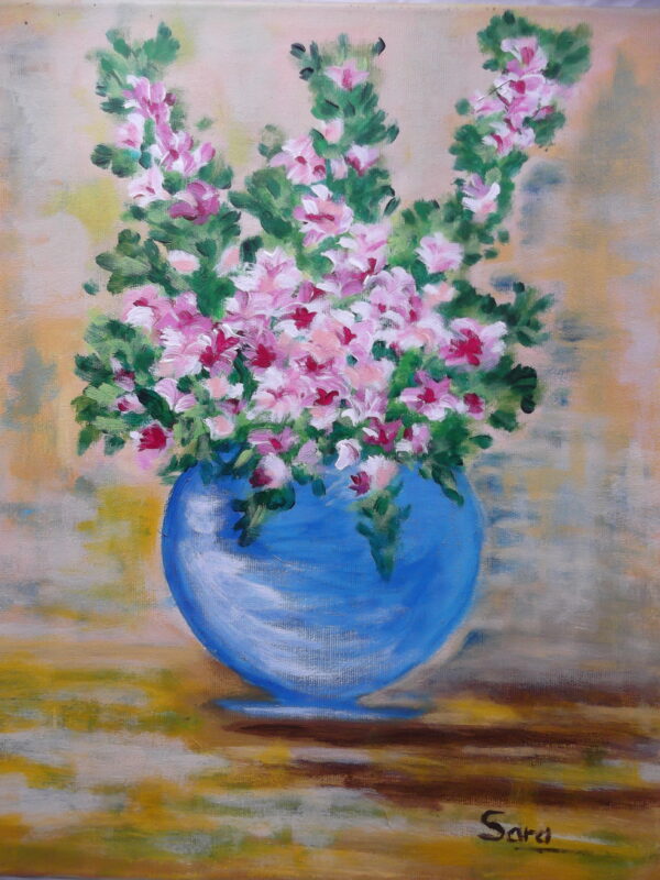 Jarrón con flores