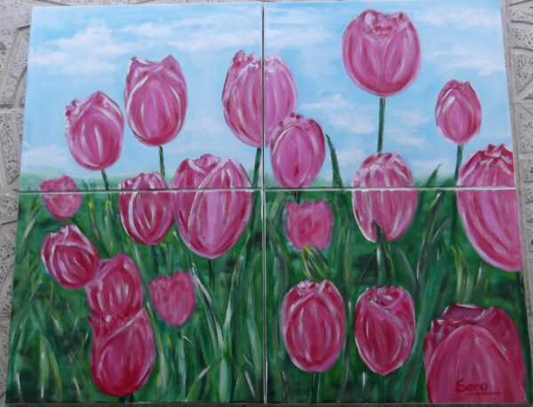 Cuadro de Tulipanes