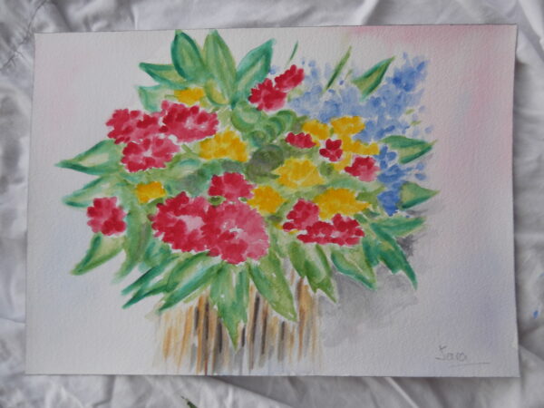 "Ramo de flores", 35,5 x 25,5