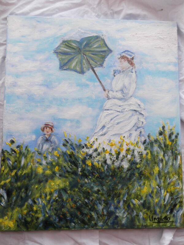 Reproducción Monet Mujer con Parasol