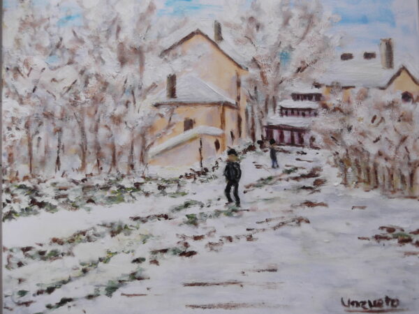 Reproducción Monet Nevada en Argenteuil