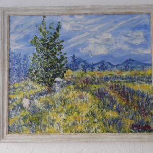 Reproducción Monet Verano, campo de amapolas