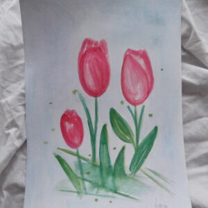 Cuadro Tulipanes Rosa