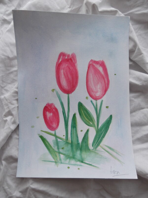 Cuadro Tulipanes Rosa